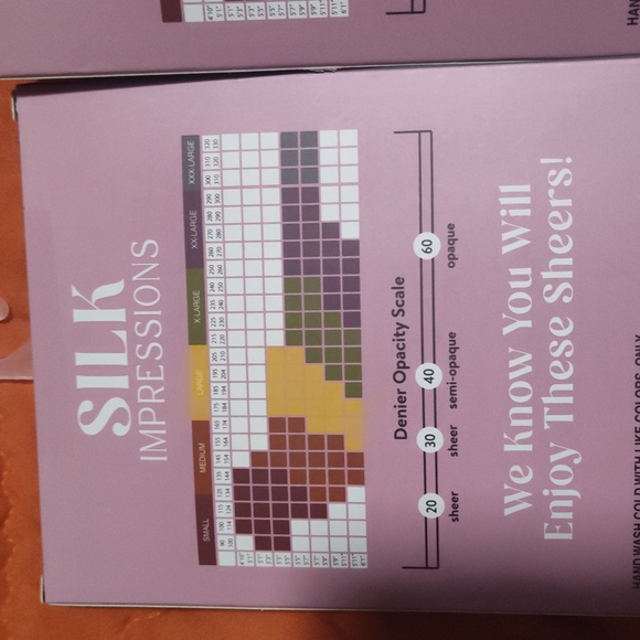 Impressions Sheer High Support Tights - Cocoa 2X$13 - Picture 7 of 7